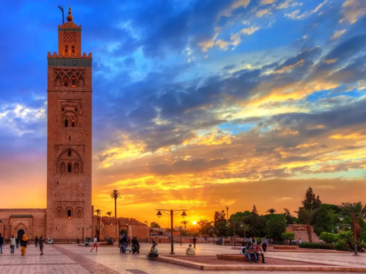 Catch your first Moroccan sunset from the Koutoubia Mosque in Marrakesh 1